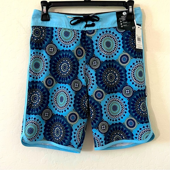 Volcom Boys' Mod Barnacle Scallop Board Shorts -SIZE 14/27 - Picture 1 of 7